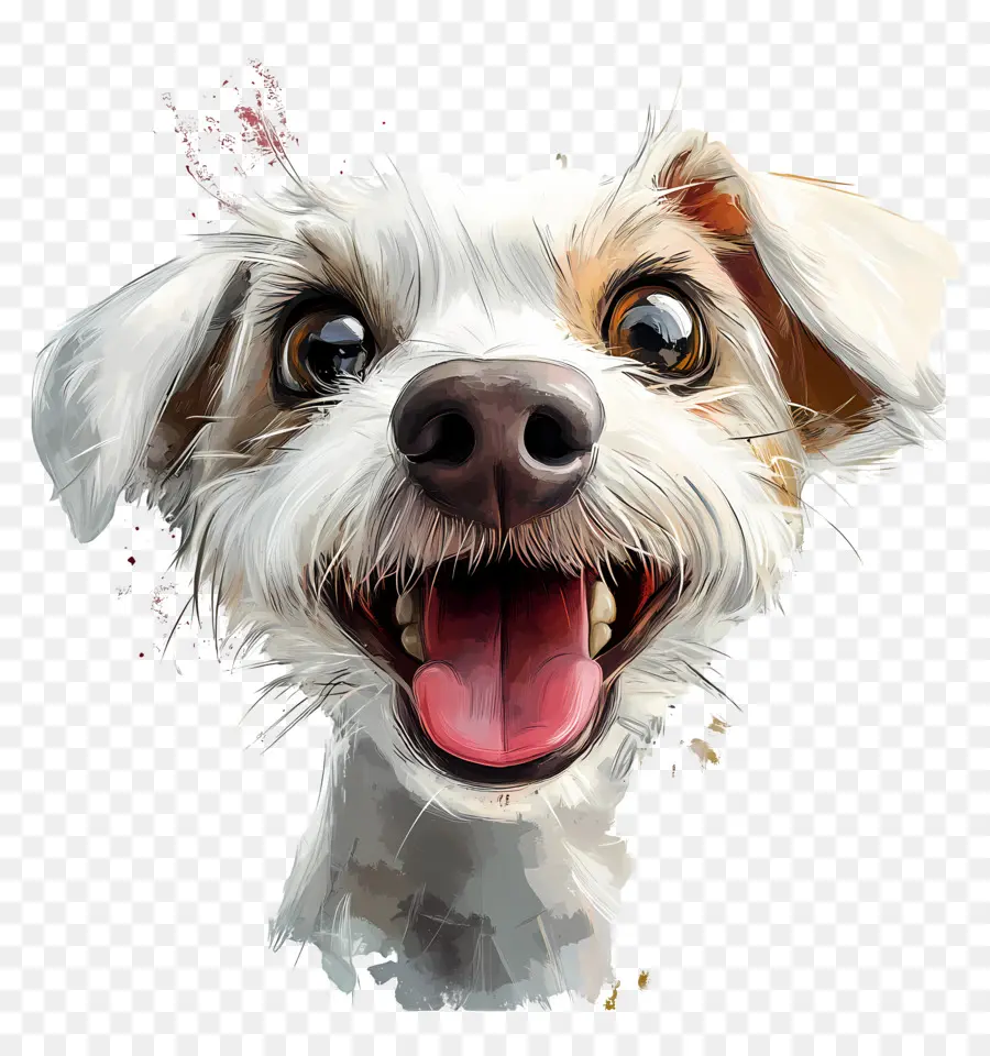 Feliz，Cachorro De Desenho Animado PNG