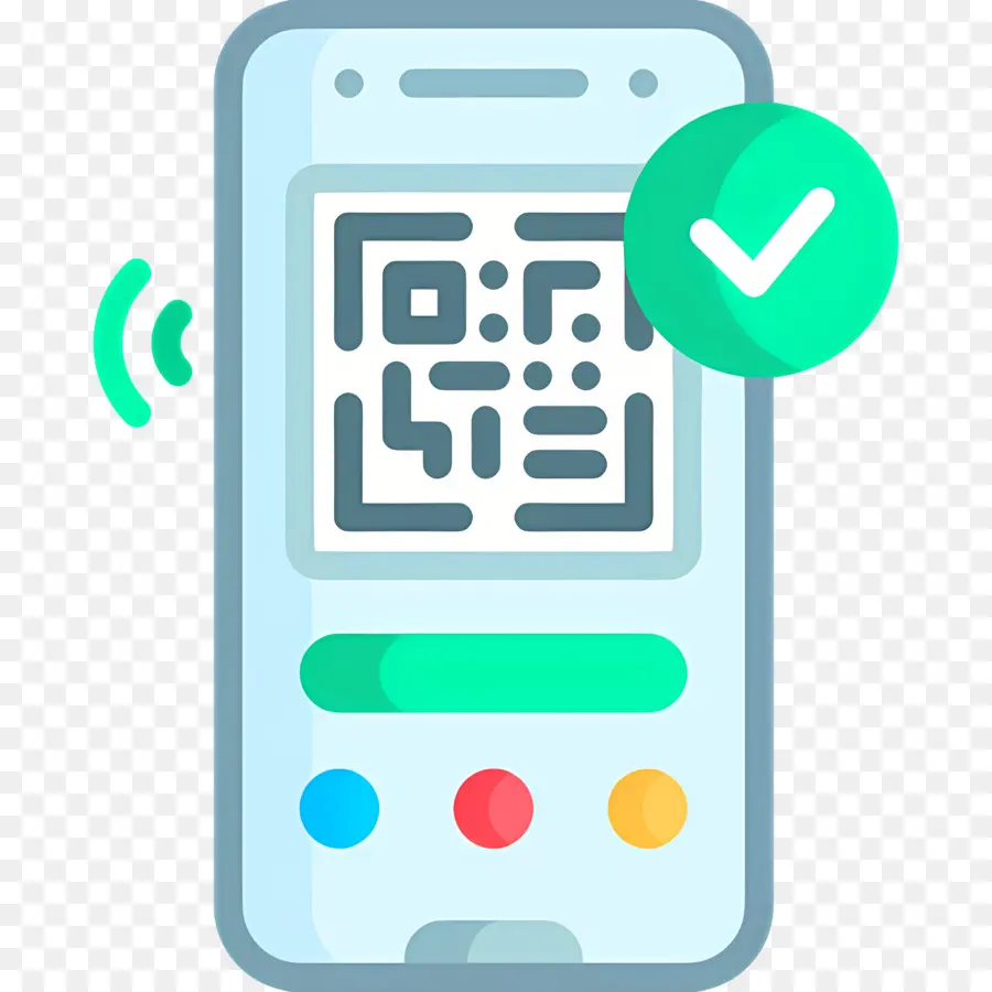 Smartphone，Código Qr No Telefone PNG