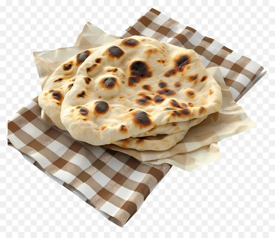 Pão Naan，Pão Achatado PNG