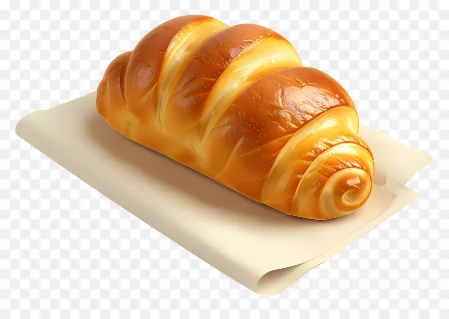 Pão Brioche，Croissant PNG