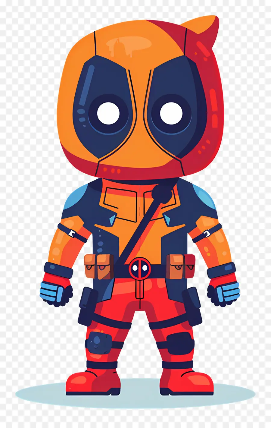 Deadpool Fofo，Personagem De Desenho Animado PNG