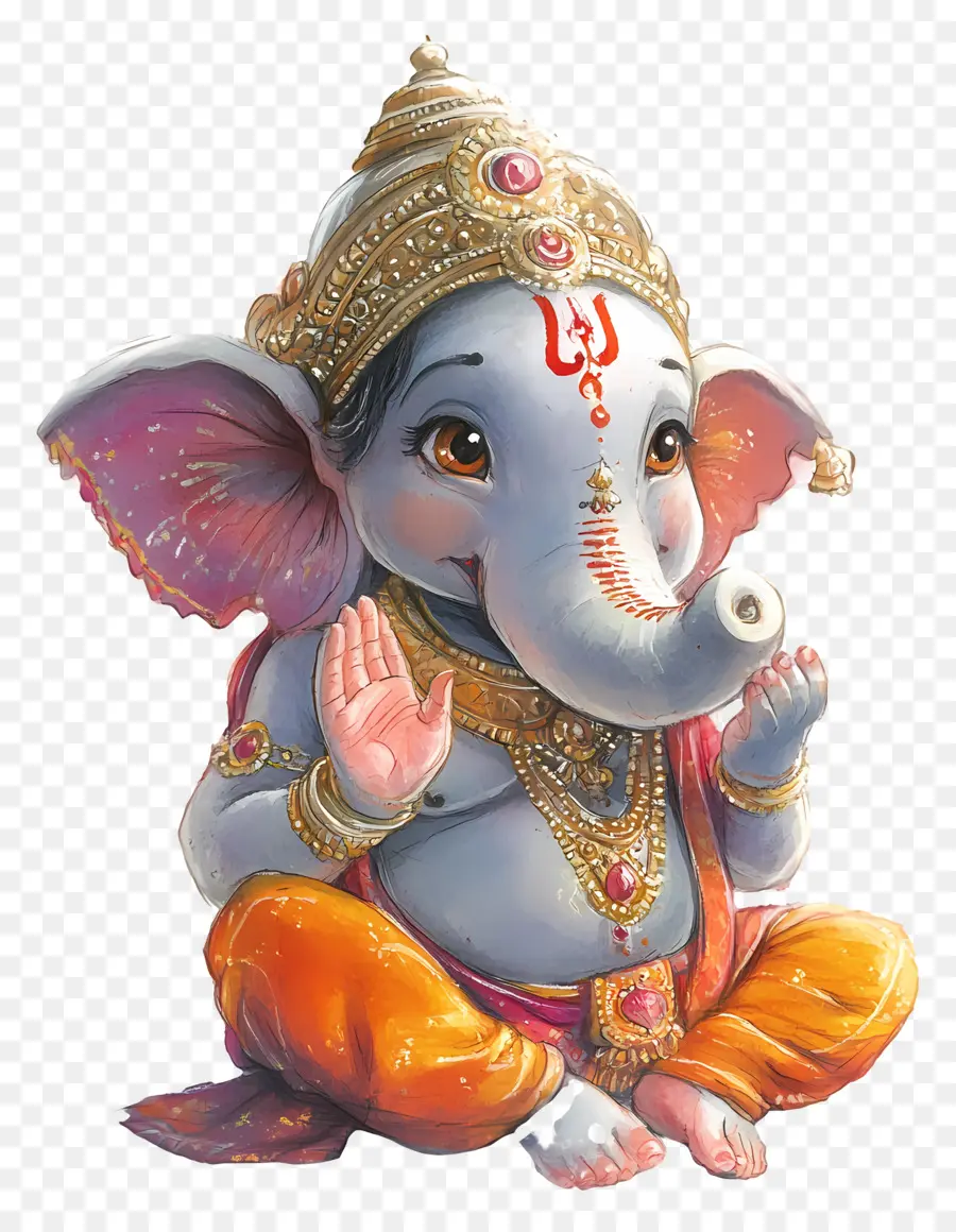 Ganesha，Ganesha Fofo PNG