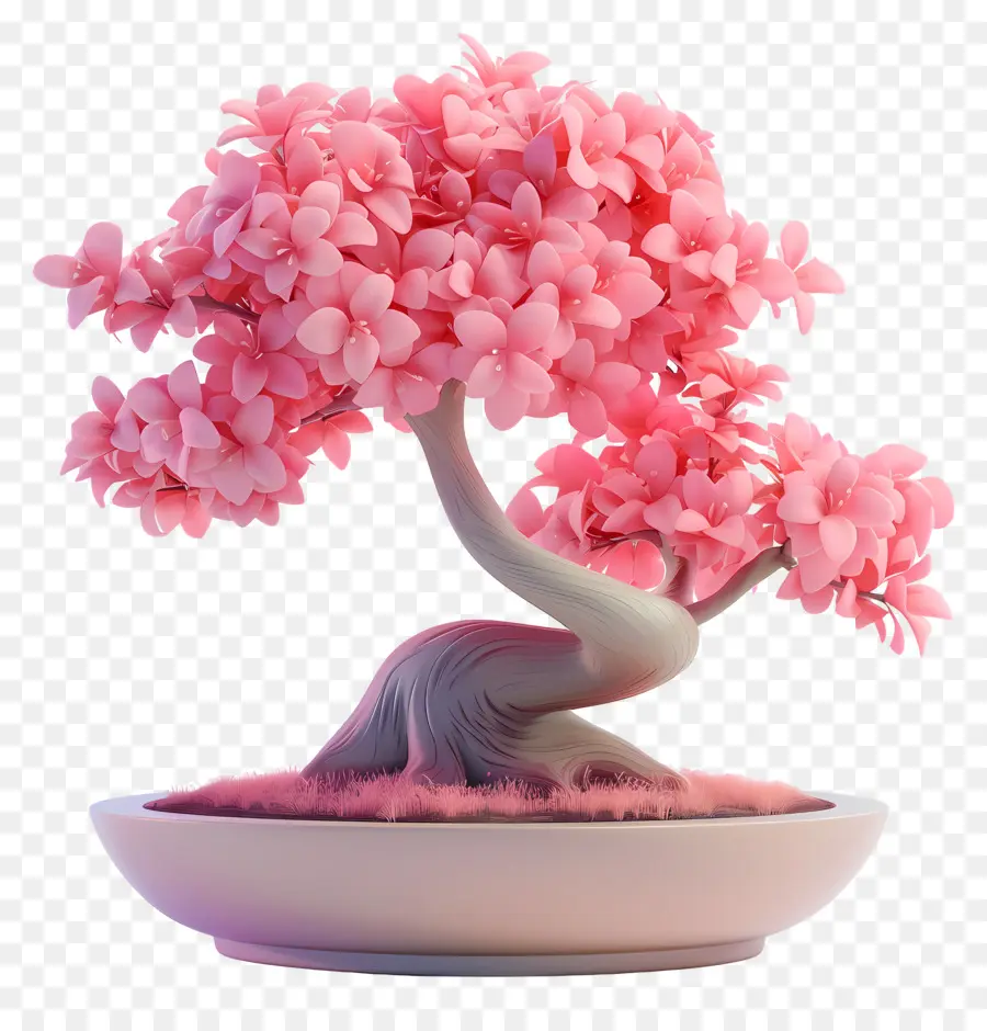 árvore Bonsai Rosa，Árvore Bonsai PNG