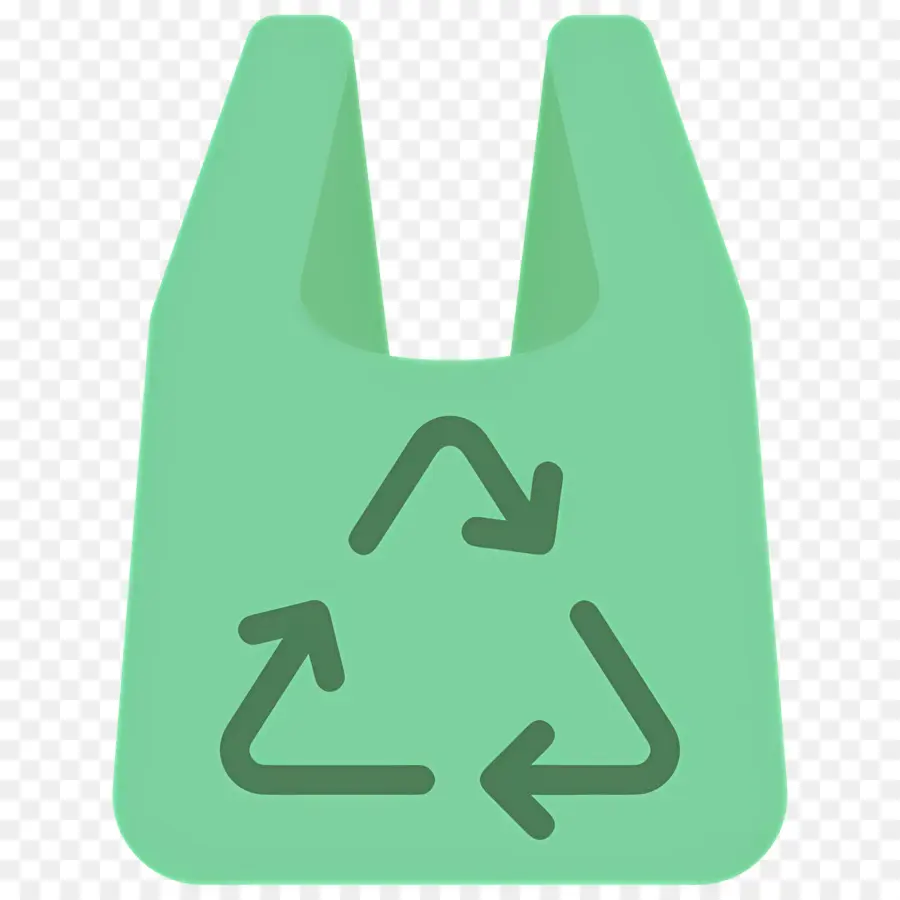 Saco De Reciclagem，Verde PNG