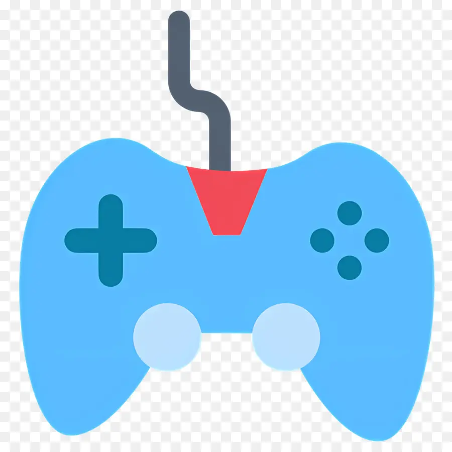 Controlador De Jogo，Controlador De Jogo Azul PNG