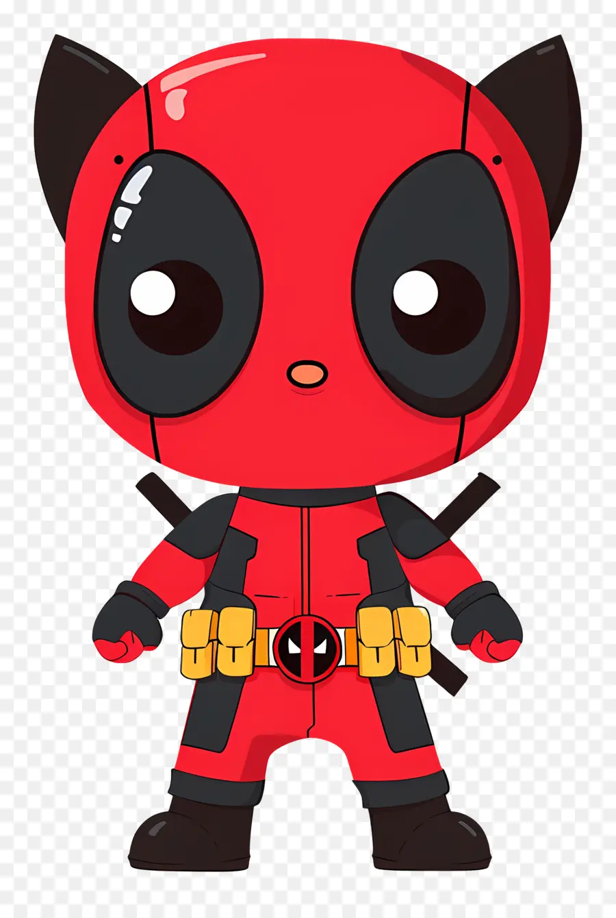 Deadpool Fofo，Personagem De Desenho Animado PNG