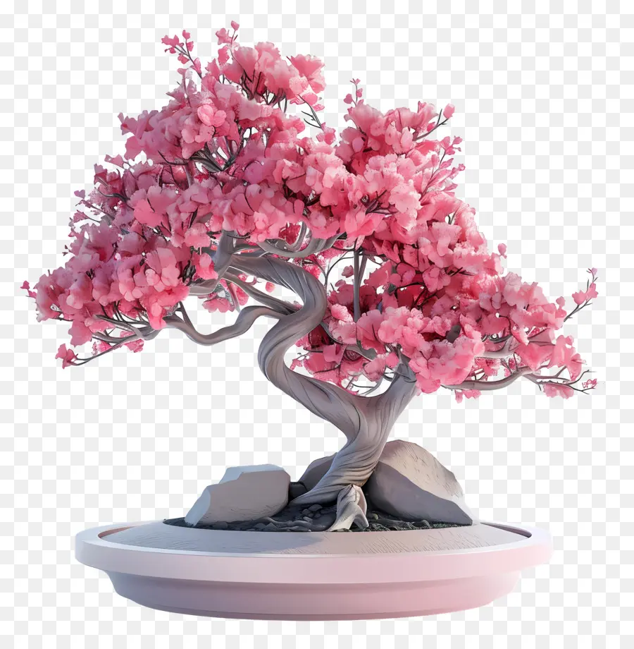 árvore Bonsai Rosa，Árvore Bonsai PNG