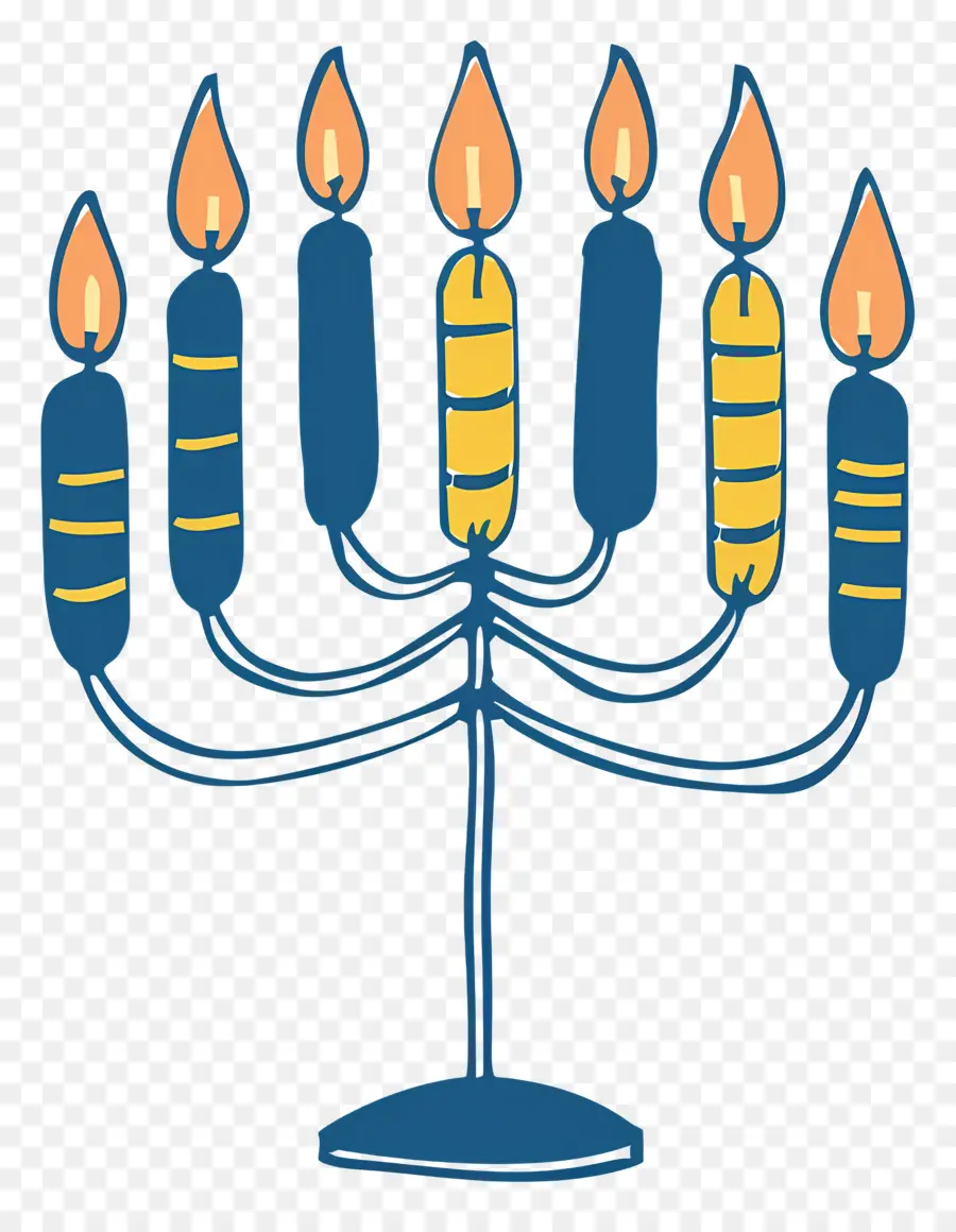 Menorá De Hanukkah，Menorá PNG