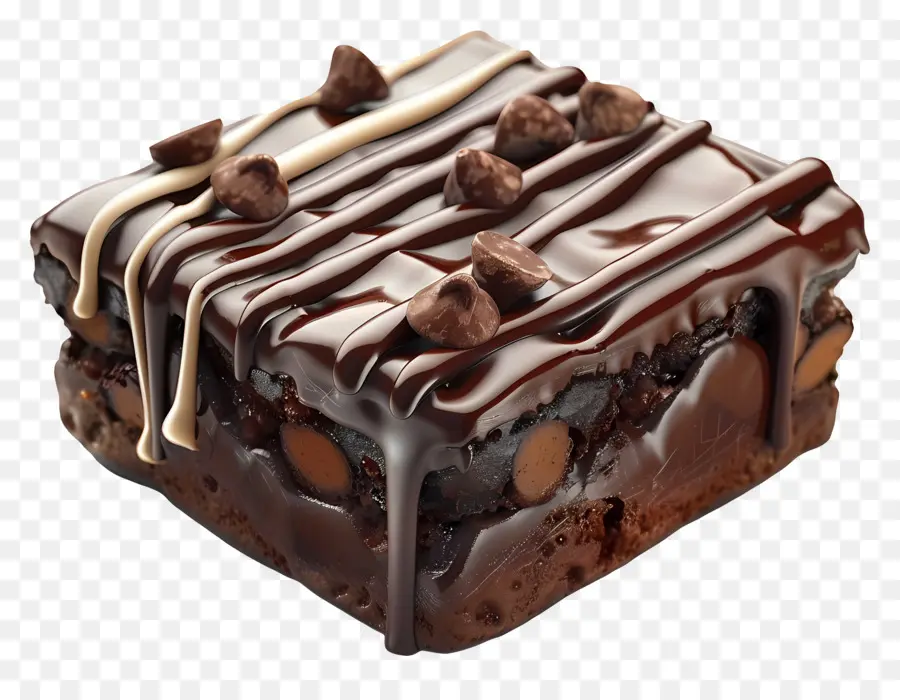 Brownie De Chocolate，Sobremesa PNG