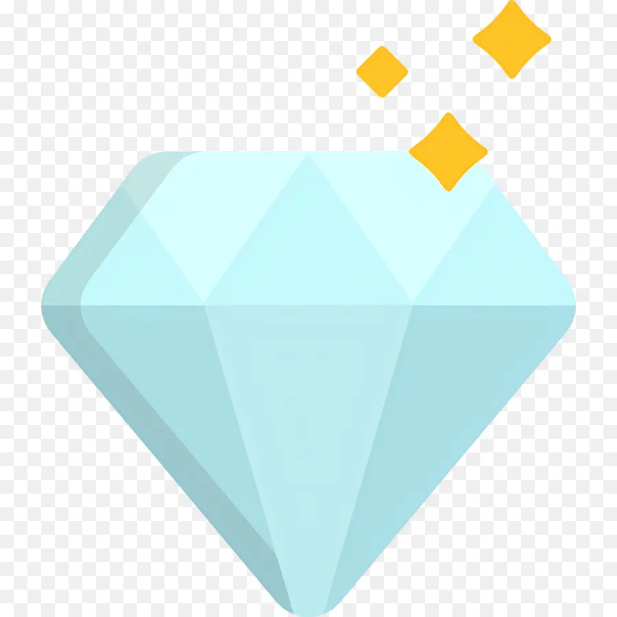 Diamante Azul，Cristal PNG