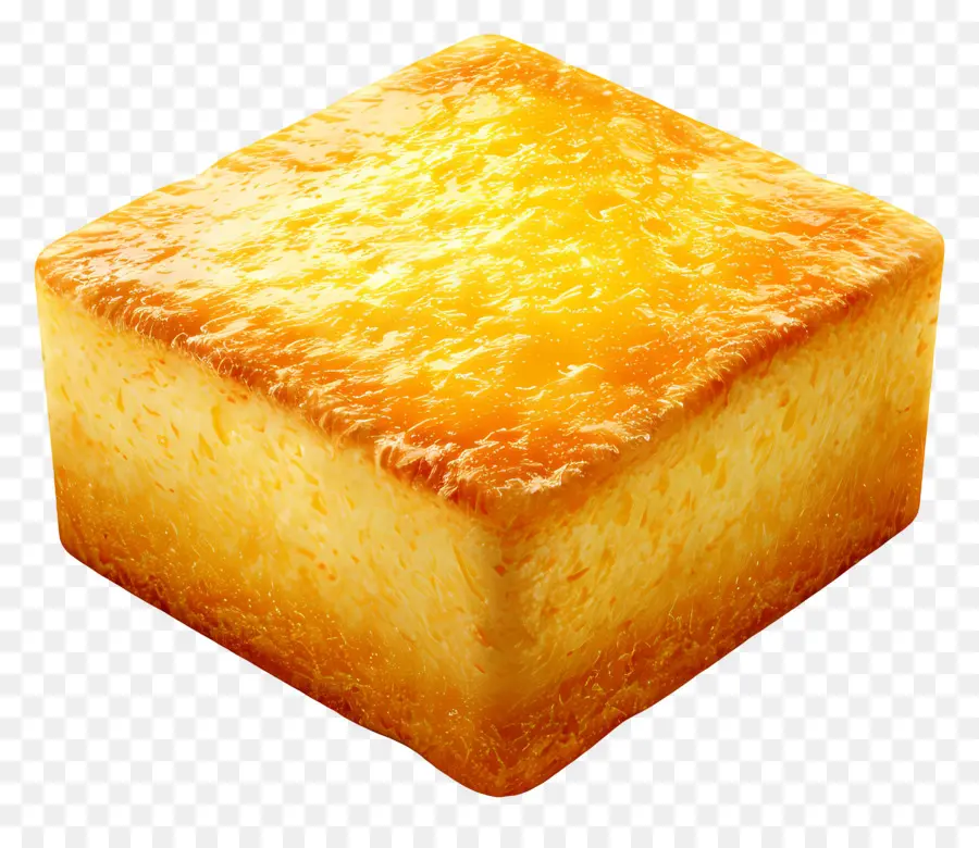 Pão De Milho Assado，Bloco De Queijo PNG