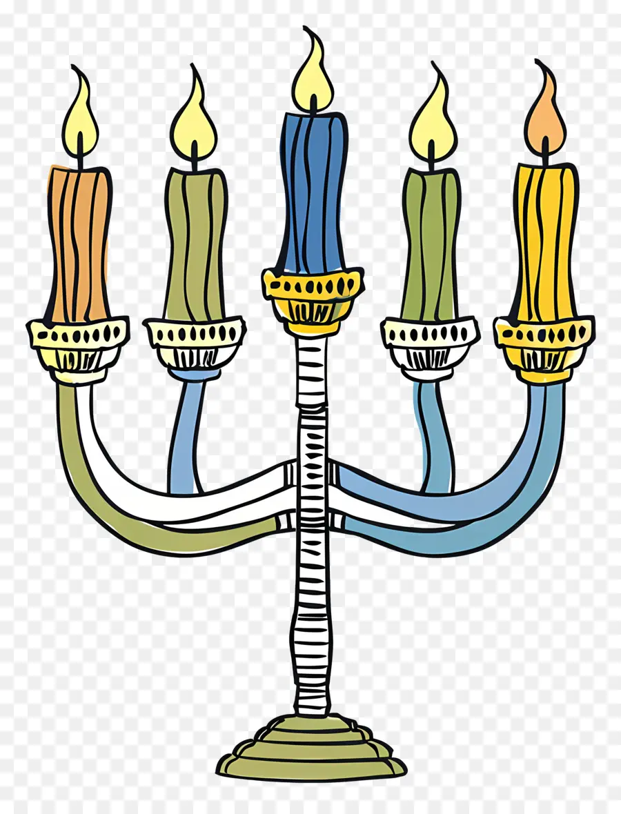 Menorá De Hanukkah，Menorá PNG