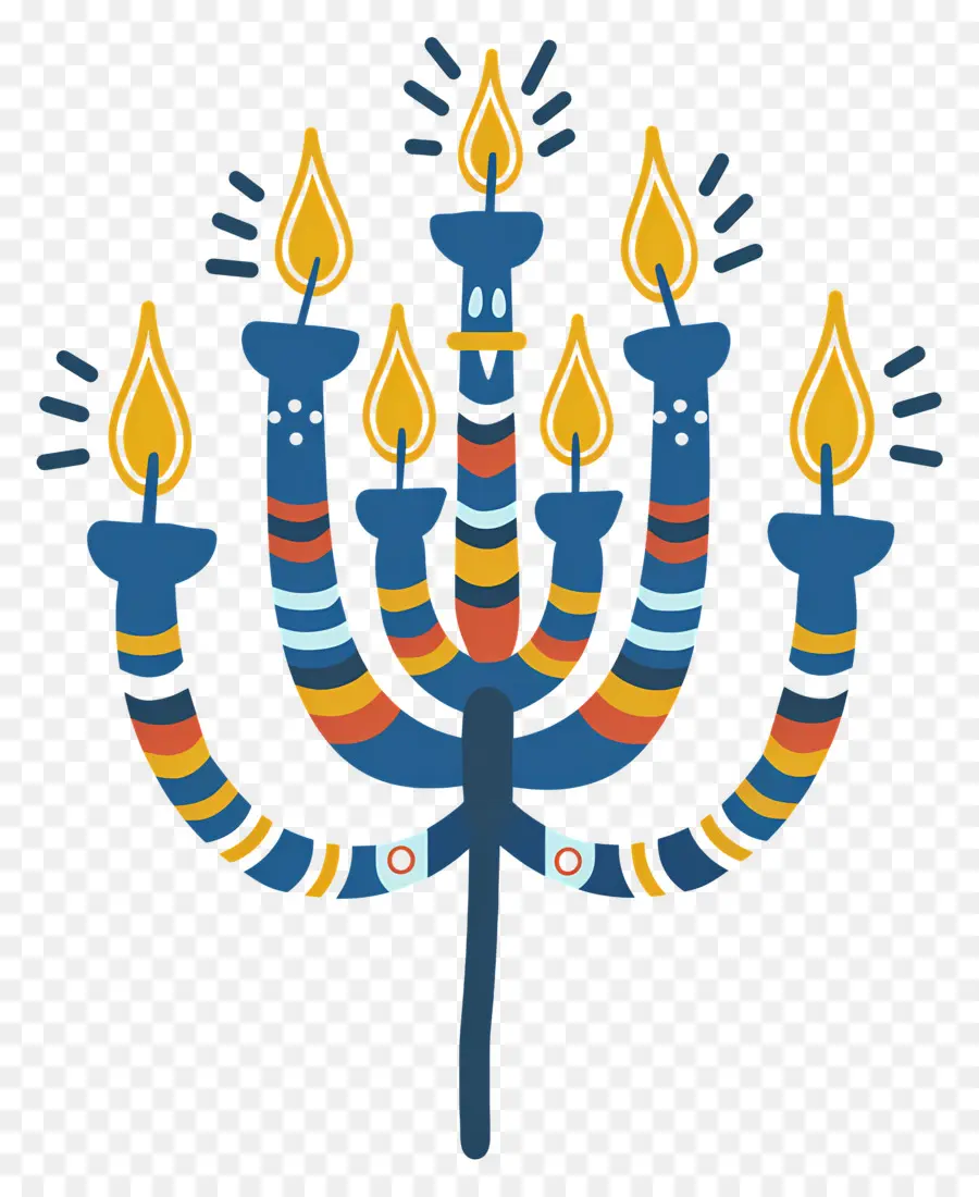 Menorá De Hanukkah，Menorá PNG