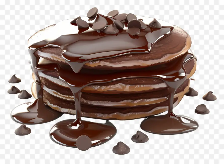 Panqueca De Chocolate，Panquecas De Chocolate PNG