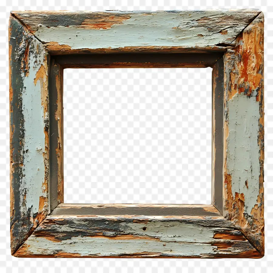 Moldura Quadrada Simples，Moldura Rústica PNG