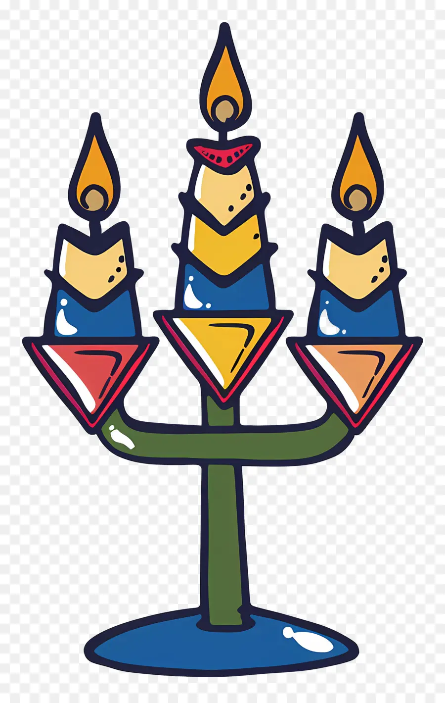 Vela De Desenho Animado，Candelabros PNG