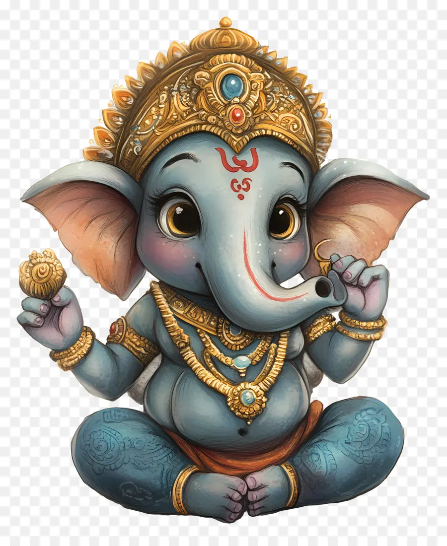 Ganesha，Ganesha Fofo PNG