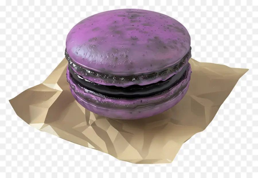 Macaron De Groselha，Macaron Roxo PNG