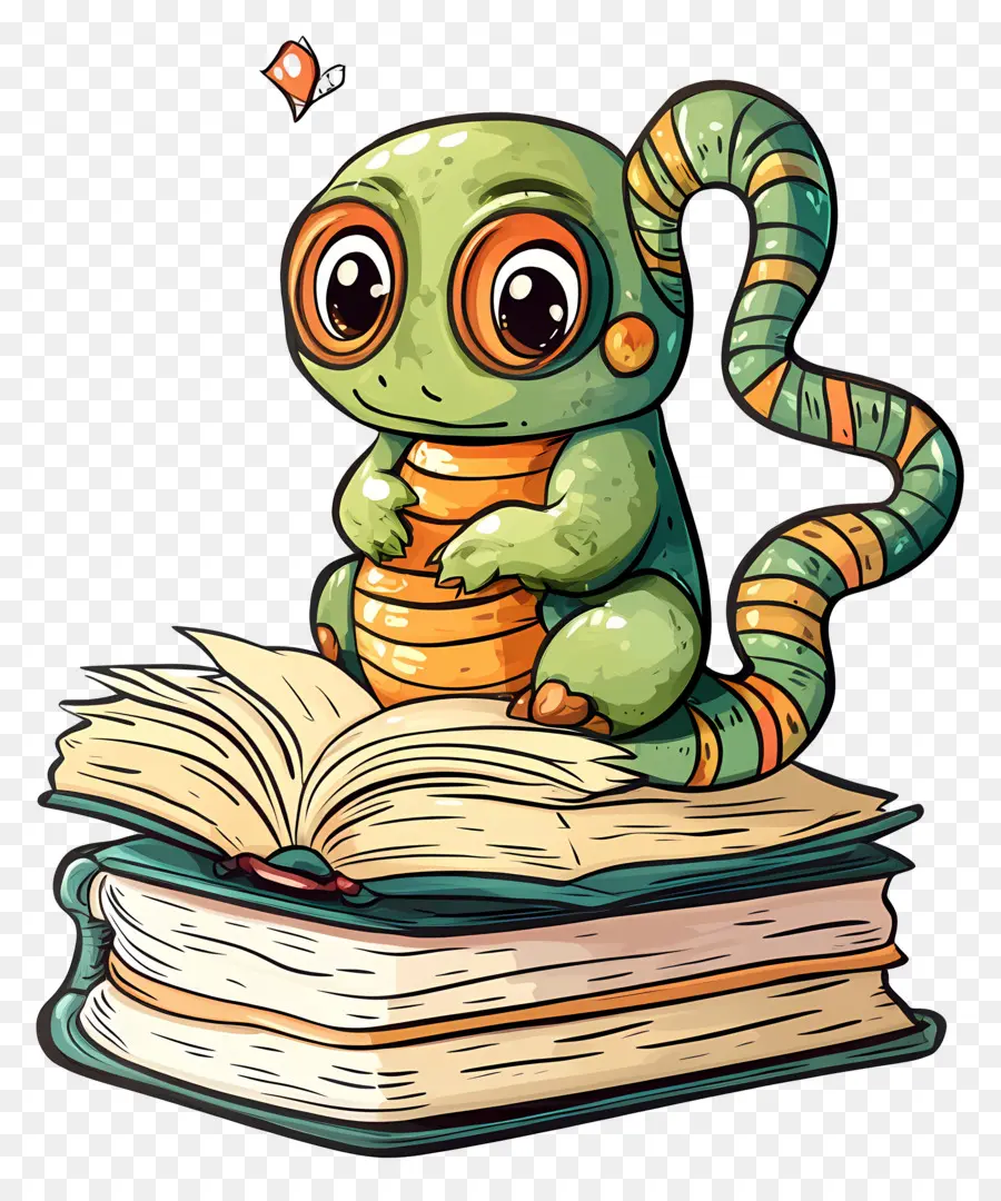 Verme De Livro，Lagarto Fofo PNG