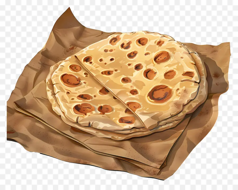 Pão Lavash，Pão Achatado PNG