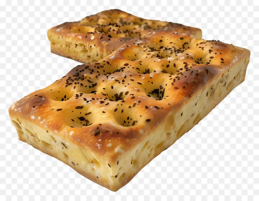 Pão Focaccia，Cozido PNG