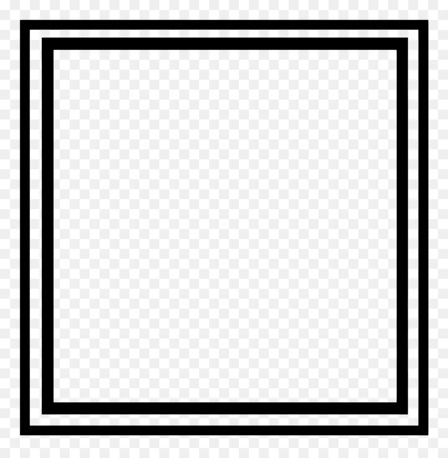 Moldura Quadrada Simples，Moldura Simples PNG