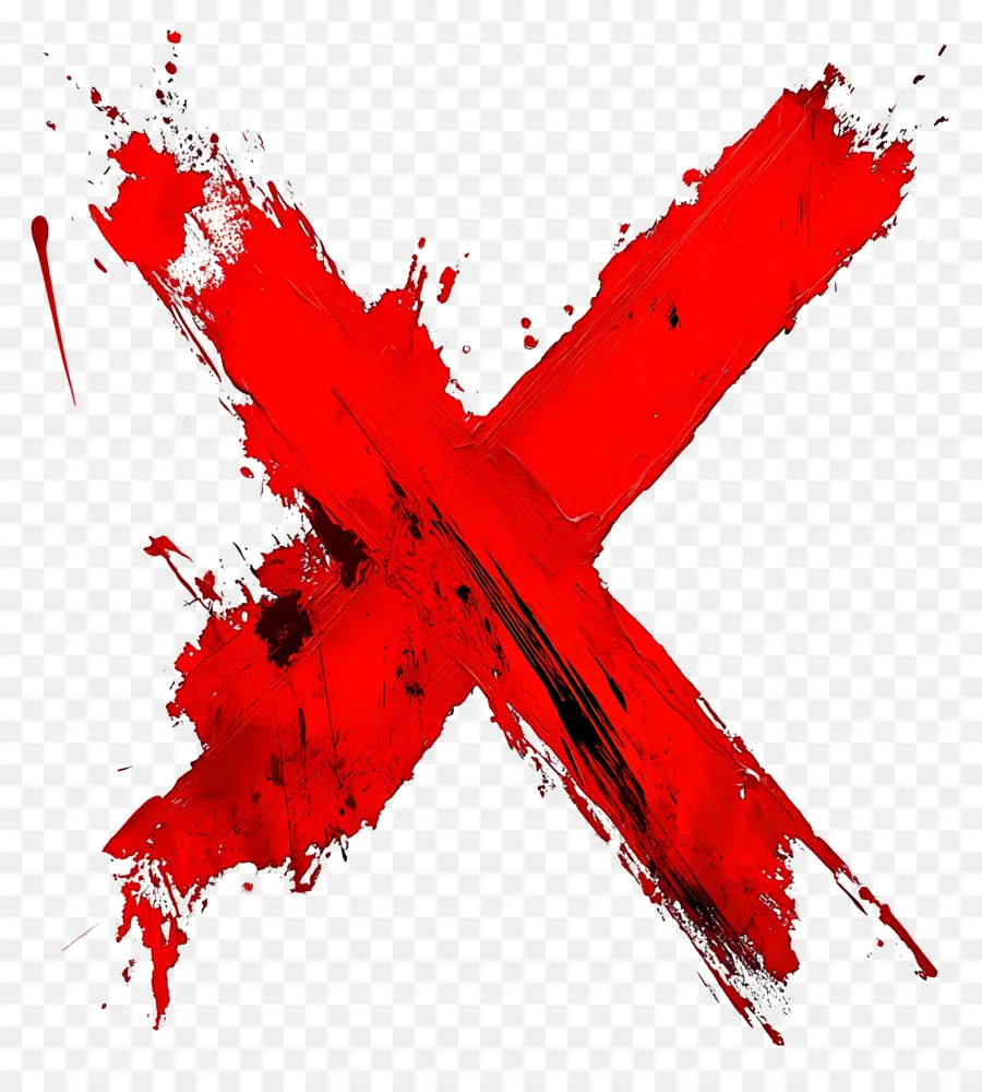 X Vermelho，Cruzar PNG