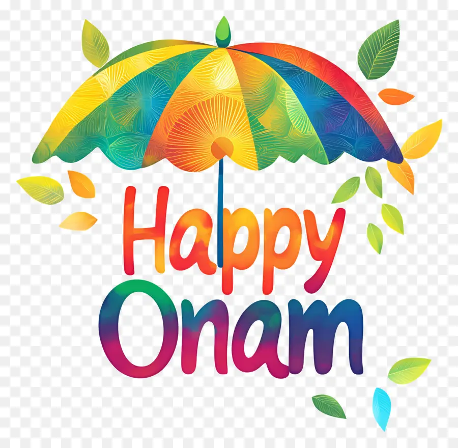 Feliz Onam，Guarda Chuva PNG