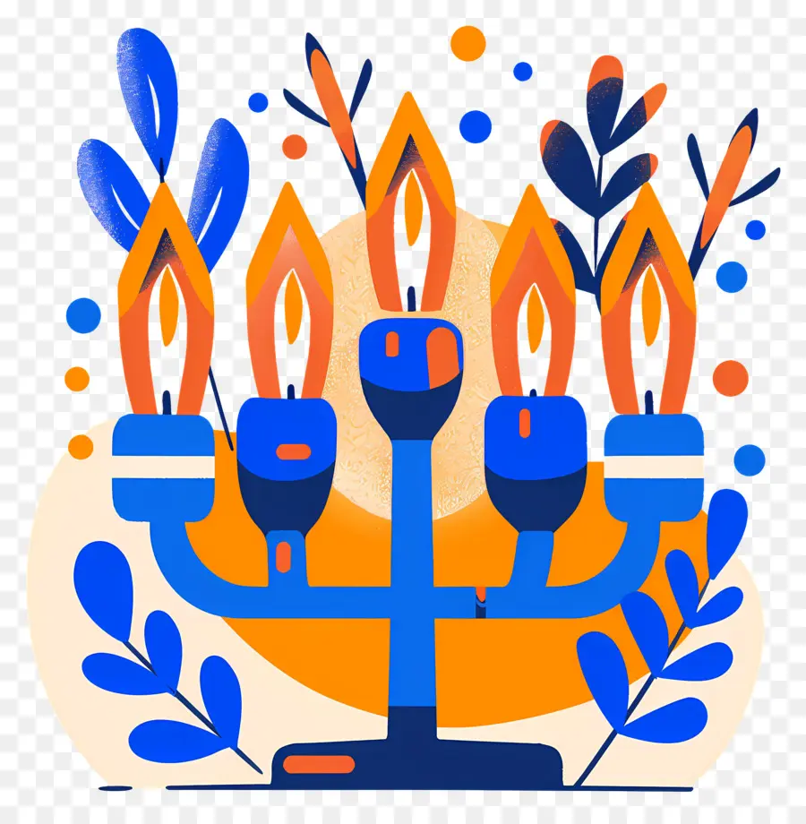 Menorá De Hanukkah，Menorá PNG