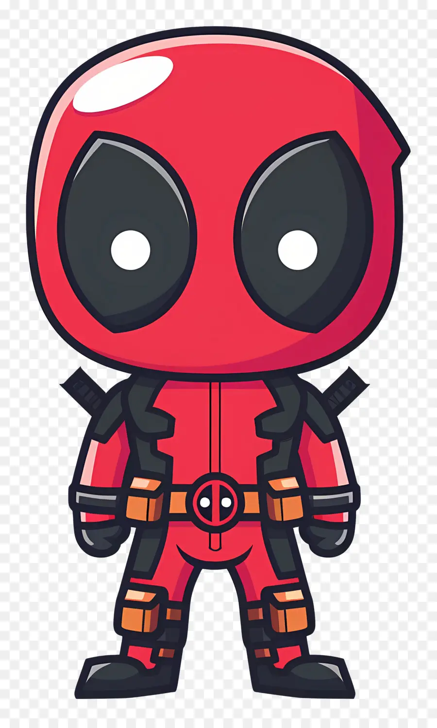 Deadpool Fofo，Super Herói Vermelho PNG