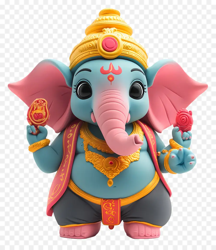 Ganpati，Divindade Elefante PNG