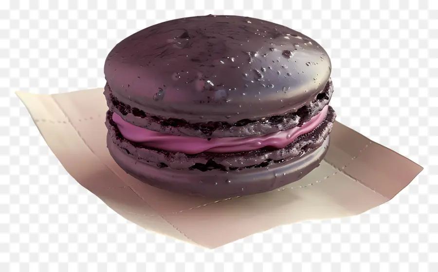 Macaron De Groselha，Macaron Roxo PNG