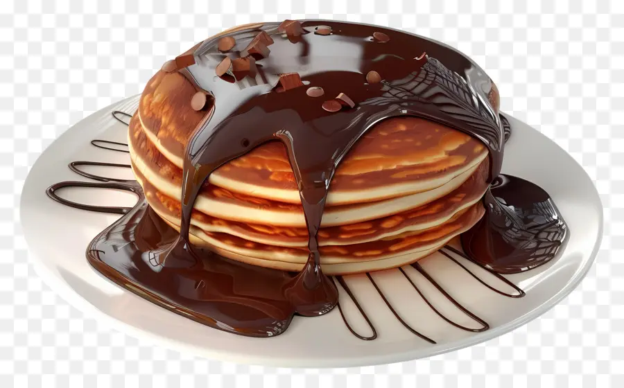 Panqueca De Chocolate，Panquecas PNG