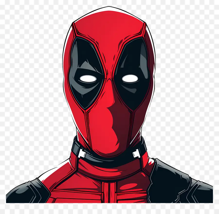 Cara De Deadpool De Desenho Animado，Máscara De Super Herói PNG