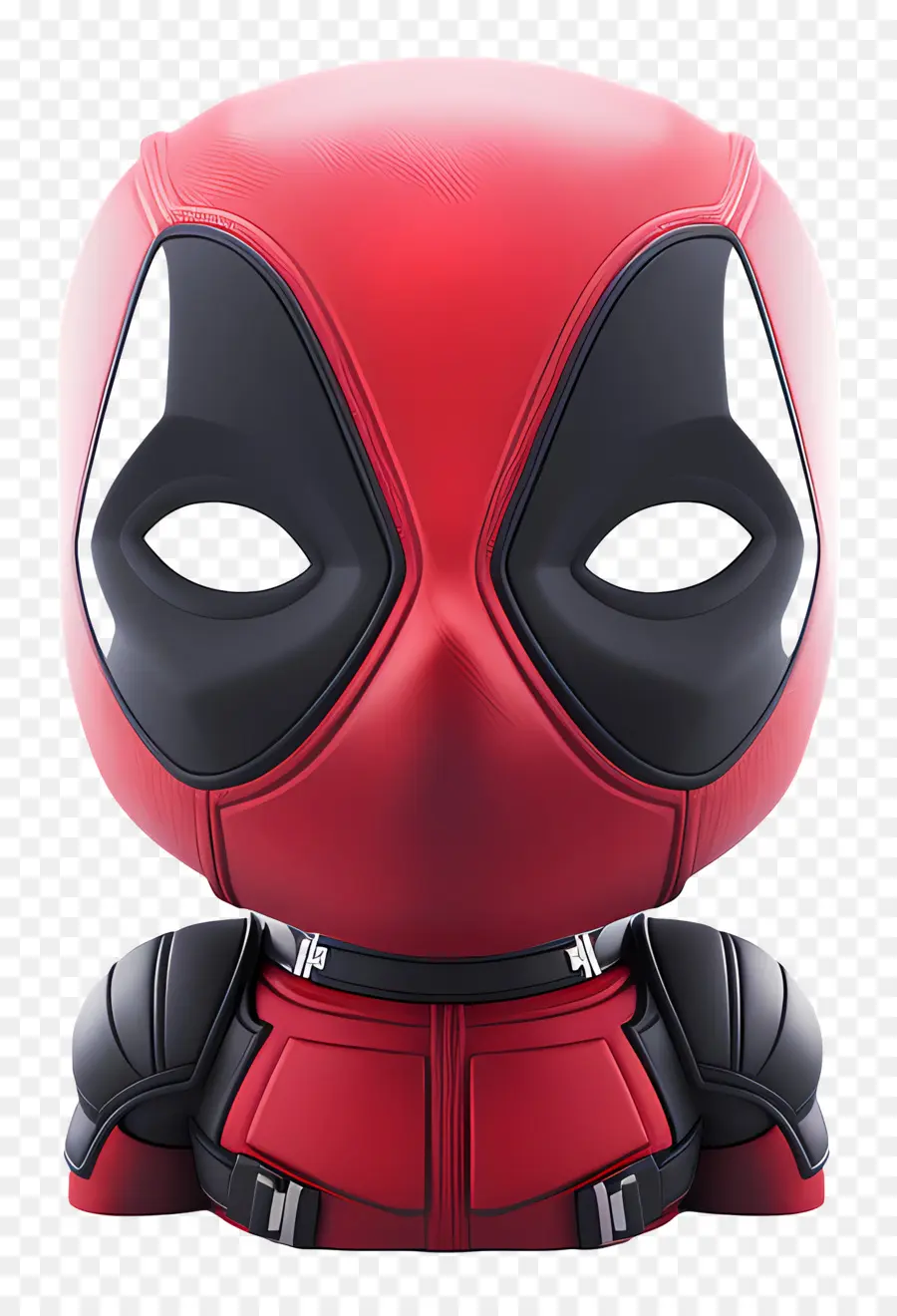 Cara De Deadpool De Desenho Animado，Personagem De Desenho Animado Vermelho PNG