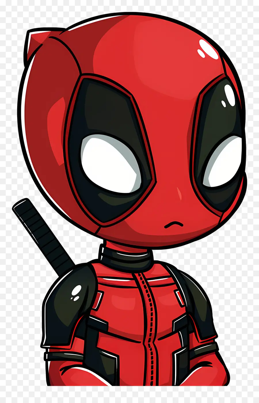 Deadpool Fofo，Super Herói Vermelho PNG