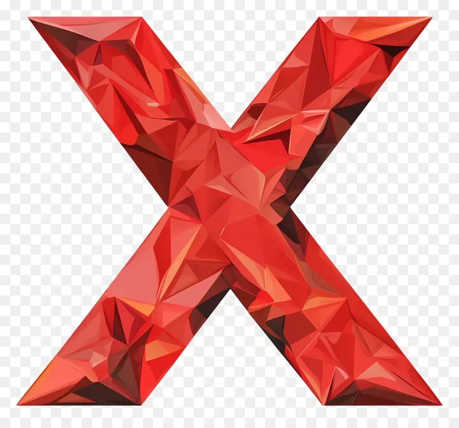 X Vermelho，Cruzar PNG