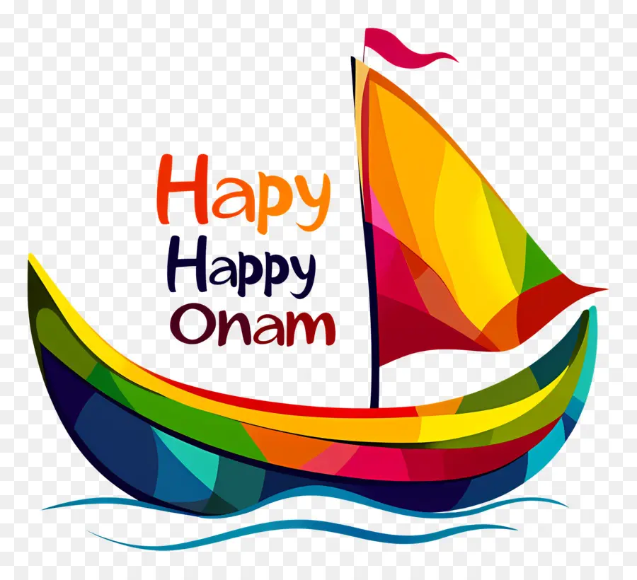 Feliz Onam，Barco Onam PNG