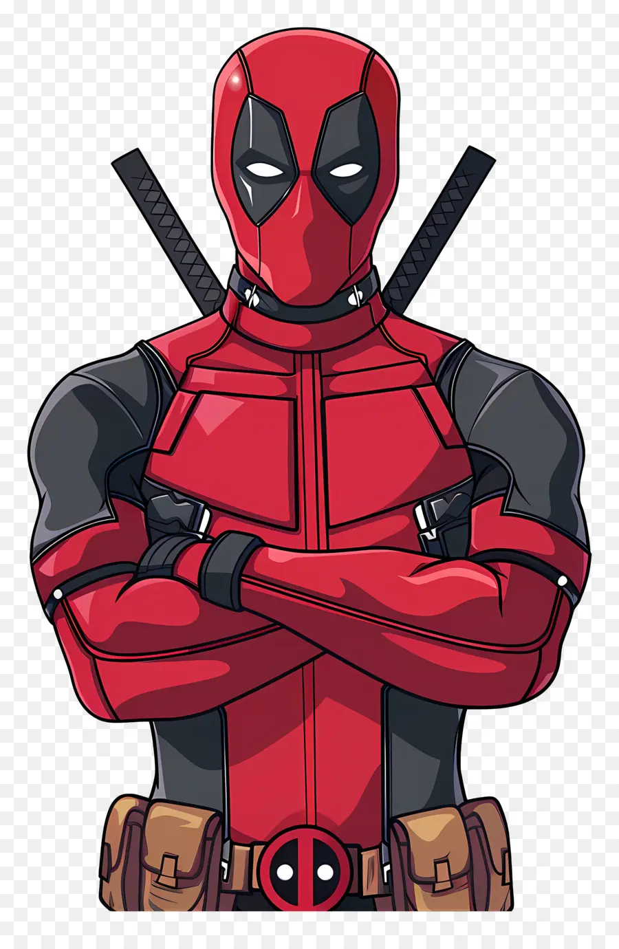 Deadpool Animado，Super Herói Vermelho PNG