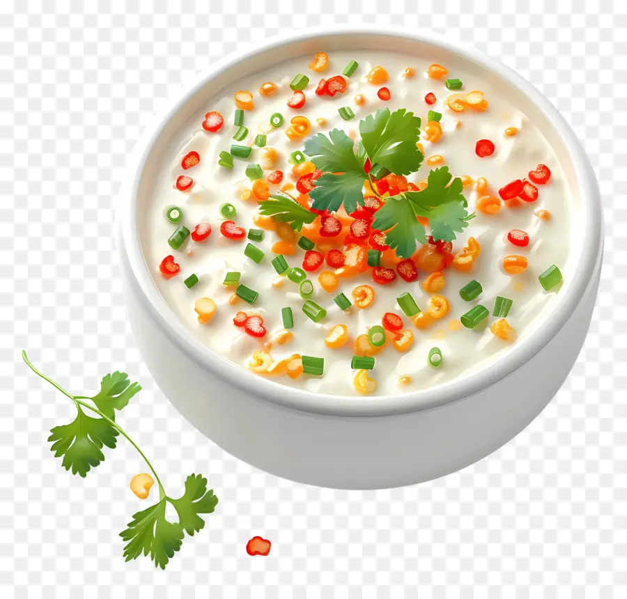 Boondi Raita Raita，Tigela De Sopa PNG