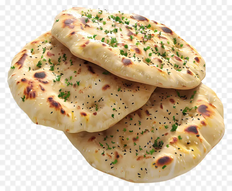 Pão Naan，Pão Achatado PNG