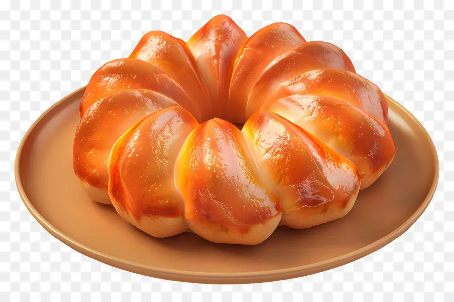 Pão Brioche，Pão Trançado PNG