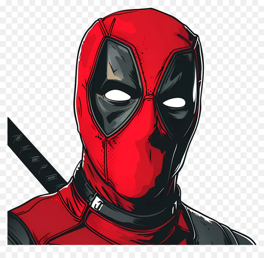 Deadpool Animado，Máscara De Super Herói PNG