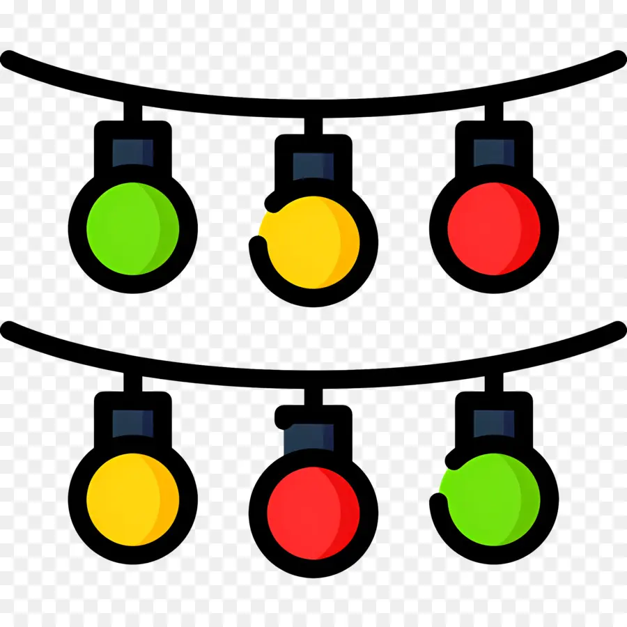 Luzes De Corda，Colorido PNG