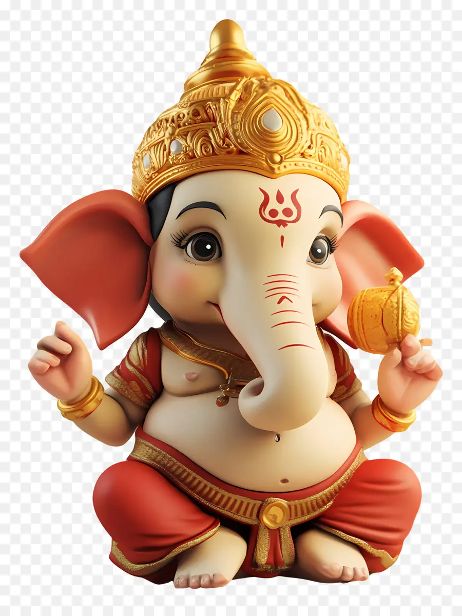 Ganpati，Divindade Elefante PNG