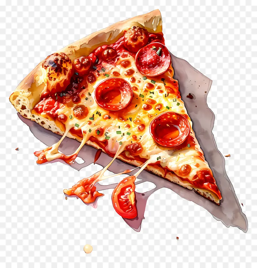 Fatia De Pizza，Queijo PNG