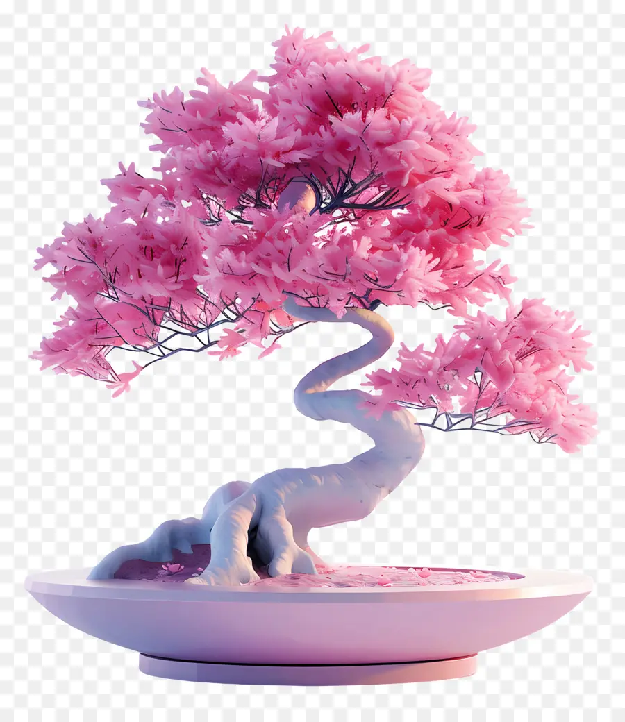 árvore Bonsai Rosa，Árvore Bonsai PNG