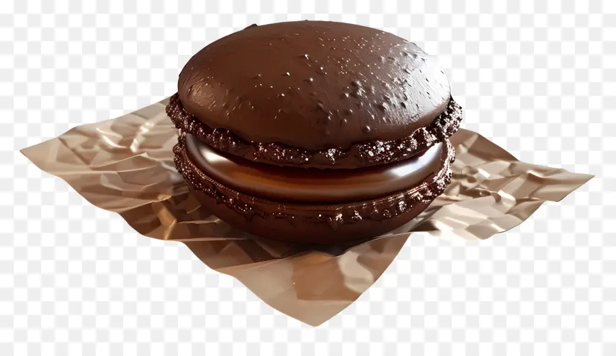 Macaron De Chocolate，Macaron PNG