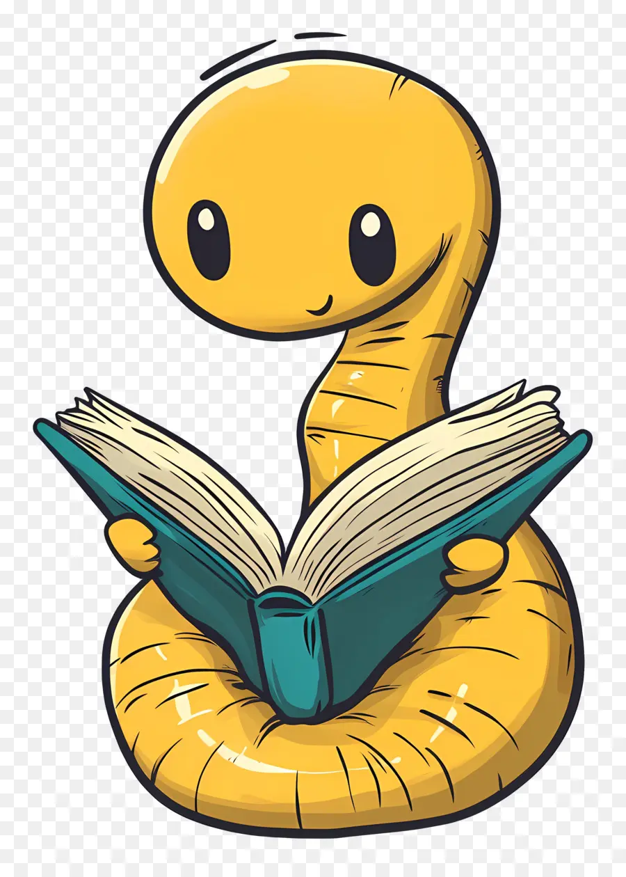 Verme De Livro，Verme Amarelo PNG