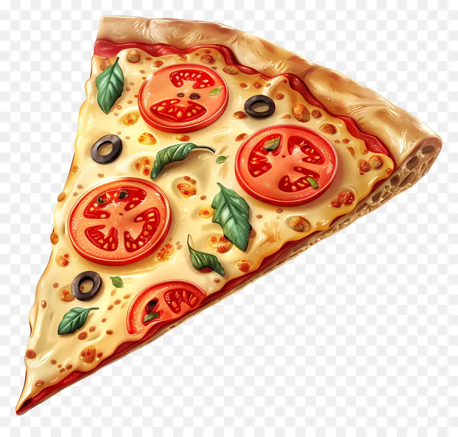 Fatia De Pizza，Tomate PNG